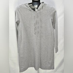 Eileen Fisher Quiet Luxury‎ Elevated Basic Hooded T-Shirt Dress, Petite Small